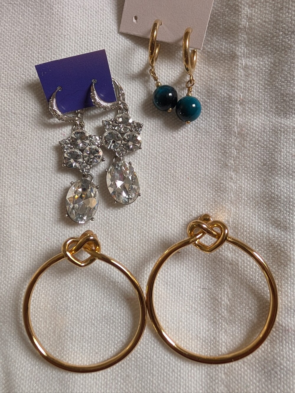 Bundle - 3 Pairs of Earrings - Kate Spade, Baleen, Givenchy, Excellent Condition